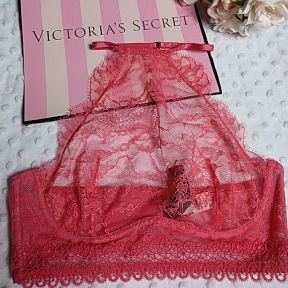 VS Very Sexy High Neck Lace Bra - Picture 2 of 5
